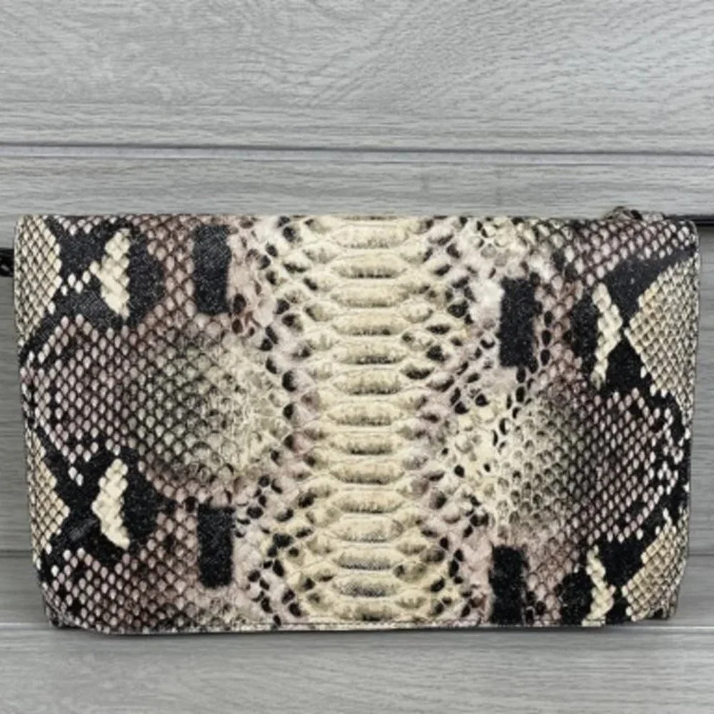 Beautiful Snakeskin Leather Clutch wallet (Softest Leather I have ever felt)
